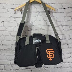 San Francisco Giants Mini Duffel Bag Black Multi-Pocket Gym Weekender Travel